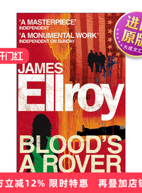 英文原版 Blood's A Rover 美国黑社会三部曲 血之车 詹姆斯·艾尔罗伊 英文版 进口英语原版书籍