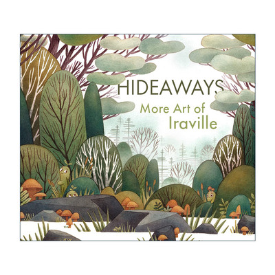 英文原版 Hideaways 逃离现实 IG红人插画师Iraville插画艺术作品集 德国慕尼黑水彩画家 精装 英文版 进口英语原版书籍