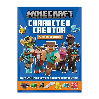 英文原版 Minecraft Character Creator Sticker Book 我的世界 角色创建贴纸书 官方冒险游戏儿童活动书 英文版进口英语原版书籍