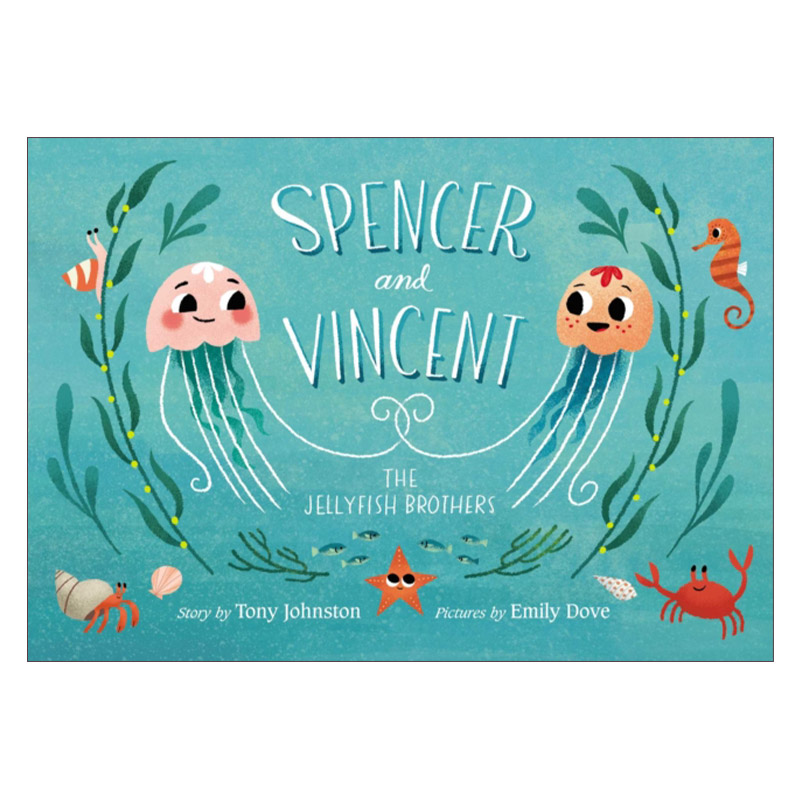 英文原版 Spencer and Vincent the Jellyfish Brothers水母兄弟的故事精装绘本家庭故事英文版进口英语原版书籍