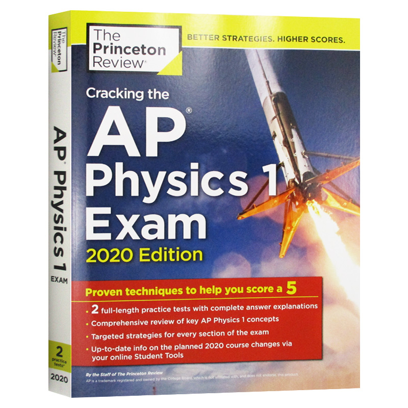 Princeton Review Cracking the AP Physics 1 Exam 2020 Edition 英文原版 破解AP物理学1考试2020版 普林斯顿AP物理考试用书