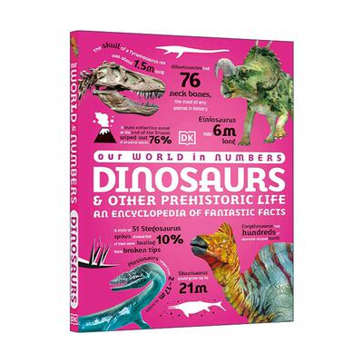英文原版 Our World in Numbers Dinosaurs & Other Prehistoric Life 数字世界 恐龙和史前生物 DK儿童科普百科进口英语原版书籍
