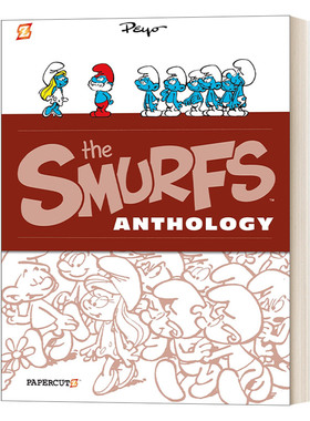 英文原版 The Smurfs Anthology 2 蓝精灵手绘收藏精选集 大开本精装漫画合辑 英文版 进口英语原版书籍