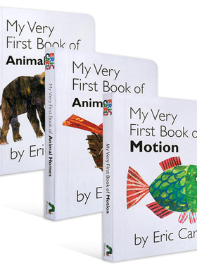 My Very First Book of Animal 英文原版 我的第一本动物叫声 艾瑞卡尔爷爷 Eric Carle 英文版英文版进口1-2-3岁宝宝绘本纸板书
