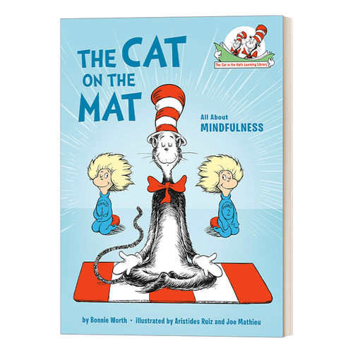 英文原版 The Cat on the Mat All About Mindfulness 苏斯博士 戴帽子的猫图书馆 正念 精装 英文版 进口英语原版书籍