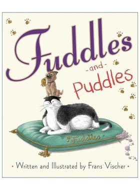 英文原版 Fuddles and Puddles 法豆猫和塘豆狗 迪士尼动画师Frans Vischer 英文版 进口英语原版书籍