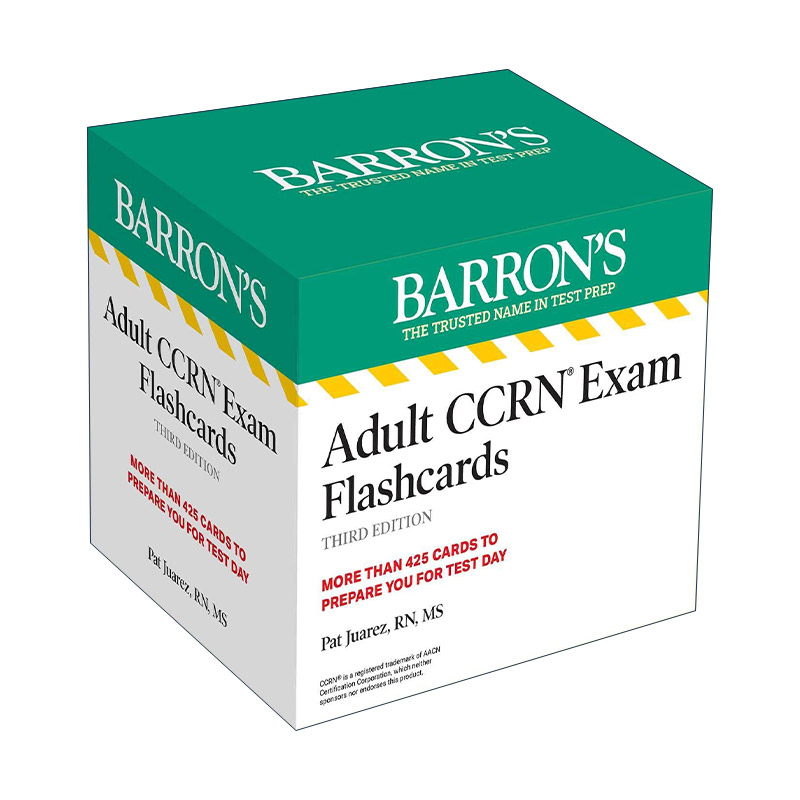 英文原版 Adult CCRN Exam Flashcard 巴朗 成人临终关怀护理注册护士考试闪卡 第3版 英文版 进口英语原版书籍
