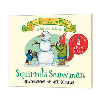 橡树林故事集之松鼠的雪人 英文原版 Tales From Acorn Wood:Squirrel's Snowman朱莉娅唐纳森Julia Donaldson启蒙绘本纸板翻翻书