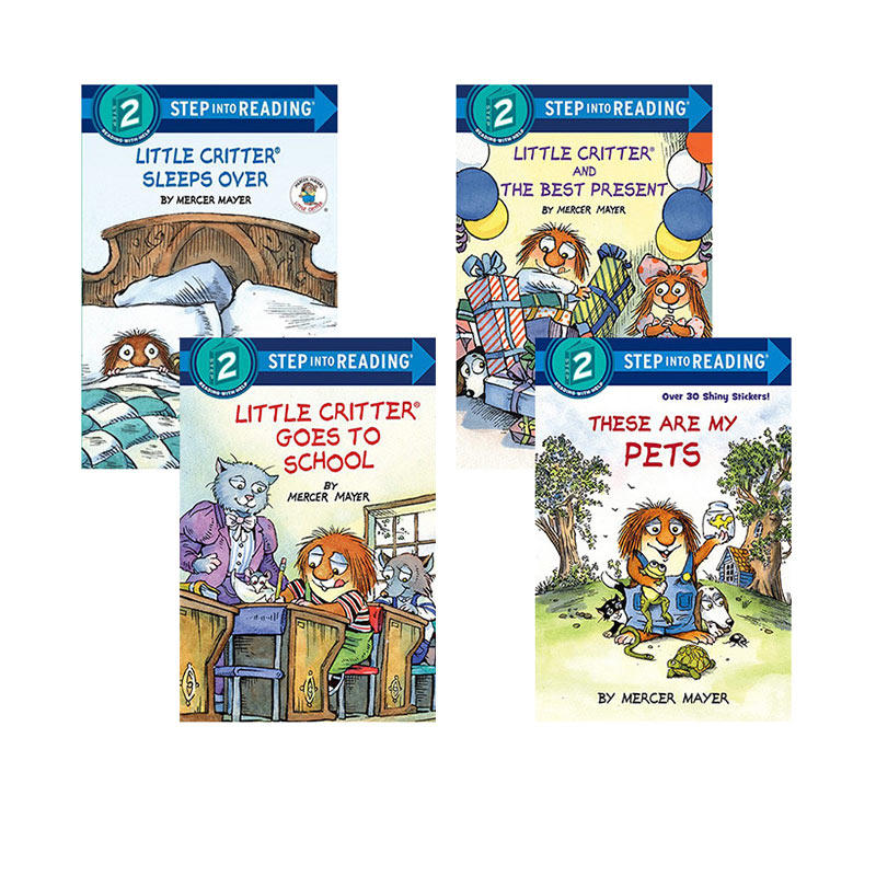 英文原版 Step into Reading 2 Little Critter 小怪物小毛人4册 美国兰登经典分级读物 儿童英语启蒙绘本 英文版 进口英语书籍