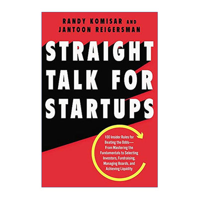 英文原版 Straight Talk for Startups 对初创公司直言不讳 100条可以击败困境的内部规则 精装 英文版 进口英语原版书籍