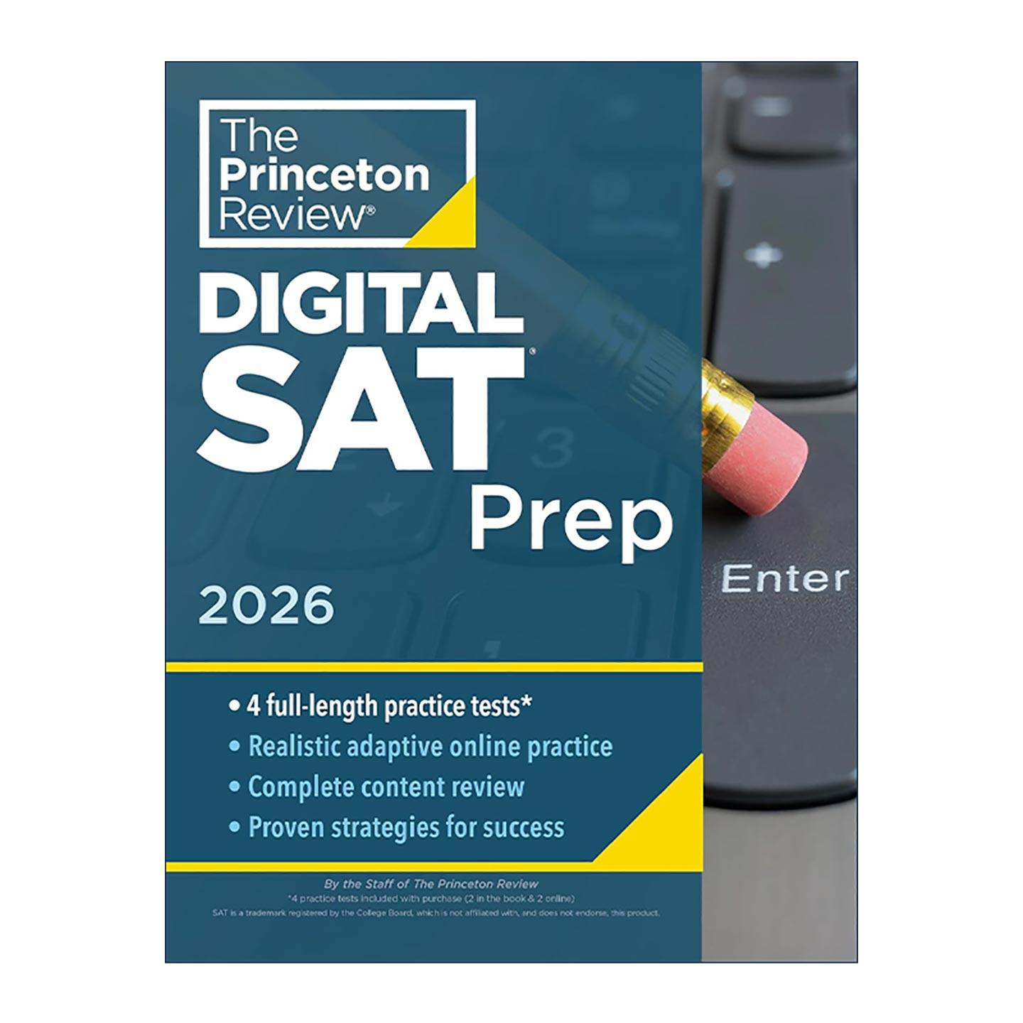 英文原版 Princeton Review Digital SAT Prep 2026 普林斯顿数字化SAT考试备考指南 2026 英文版 进口英语原版书籍