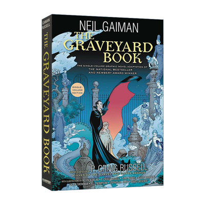 英文原版 The Graveyard Book Graphic Novel Single Volume 坟场之书全彩漫画小说 单本 尼尔盖曼 英文版 进口英语原版书籍