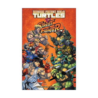 英文原版 Teenage Mutant Ninja Turtles Vs. Street Fighter 忍者神龟大战街头霸王 IDW漫画 Paul Allor 英文版 进口英语原版书籍
