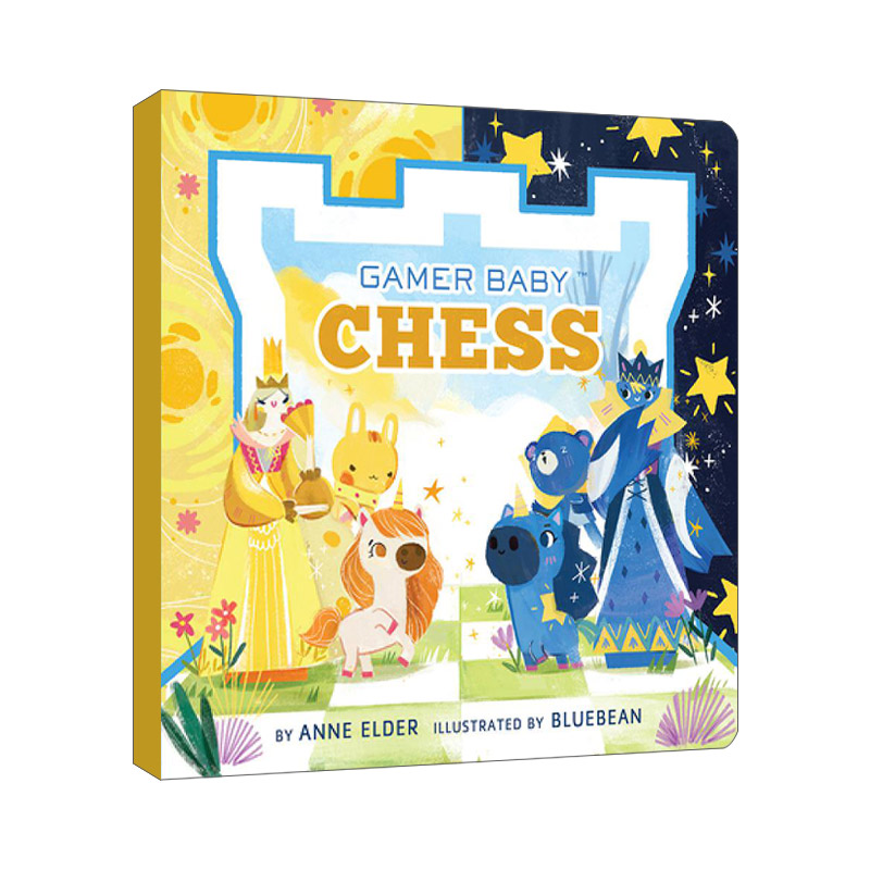 英文原版 Chess Gamer Baby 棋 0-3岁幼儿儿童棋类游戏启蒙绘本 纸板书 Anne Elder 英文版 进口英语原版书籍