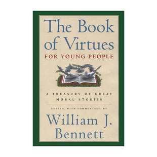 书籍 进口英语原版 青少年美德书 The Book 伟大道德故事宝库 for Virtues 英文版 英文原版 Young 精装 People