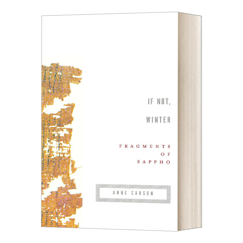 英文原版 If Not Winter 如果不是冬季 萨福残篇 安妮·卡森翻译 T.S.艾略特诗歌奖作者 英文版 进口英语原版书籍