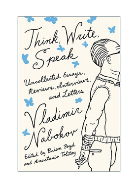英文原版 Think Write Speak 思考 写作 谈话 Vladimir Nabokov纳博科夫佚文合集 英文版 进口英语原版书籍