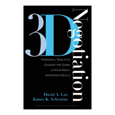 英文原版 3-D Negotiation 三维谈判 在你重要的交易中改变游戏规则的强大工具 哈佛商业评论 精装 英文版 进口英语原版书籍