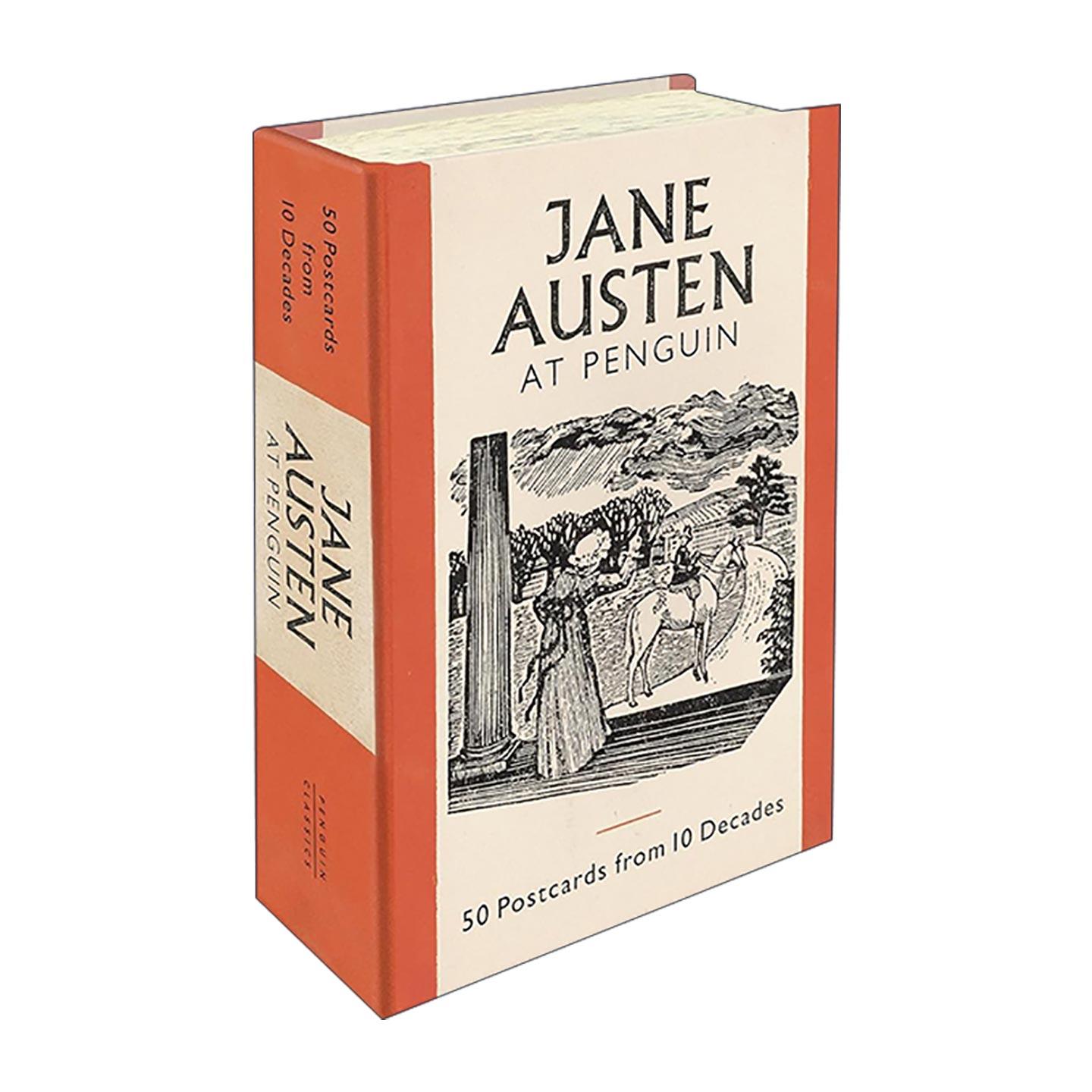 英文原版 Jane Austen at Penguin 企鹅兰登出品 简奥斯汀250周年纪念明信片 50张经典出版封面 英文版 进口英语原版书籍