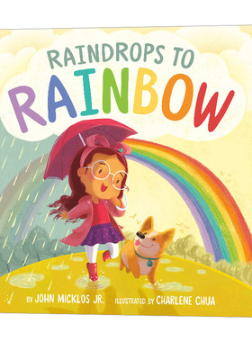 英文原版 Raindrops to Rainbow 从雨滴到彩虹 精装绘本 颜色启蒙 英文版 进口英语原版书籍儿童图书