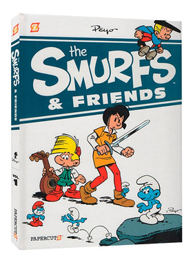英文原版 Smurfs & Friends 蓝精灵和朋友们 精装合辑 漫画绘本图画书全彩冒险故事书 比利时漫画大师 英文版 进口英语原版书籍