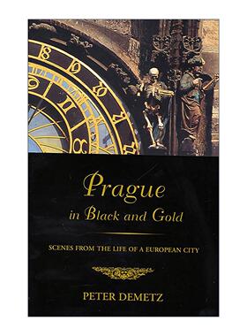 英文原版 Prague in Black and Gold 布拉格 黑色与金色之城 英文版 进口英语原版书籍