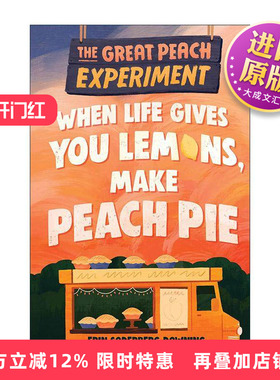 英文原版 The Great Peach Experiment 1 伟大的桃子实验系列1 儿童公路旅行美食小说  Erin Soderberg Downing 进口英语原版书籍