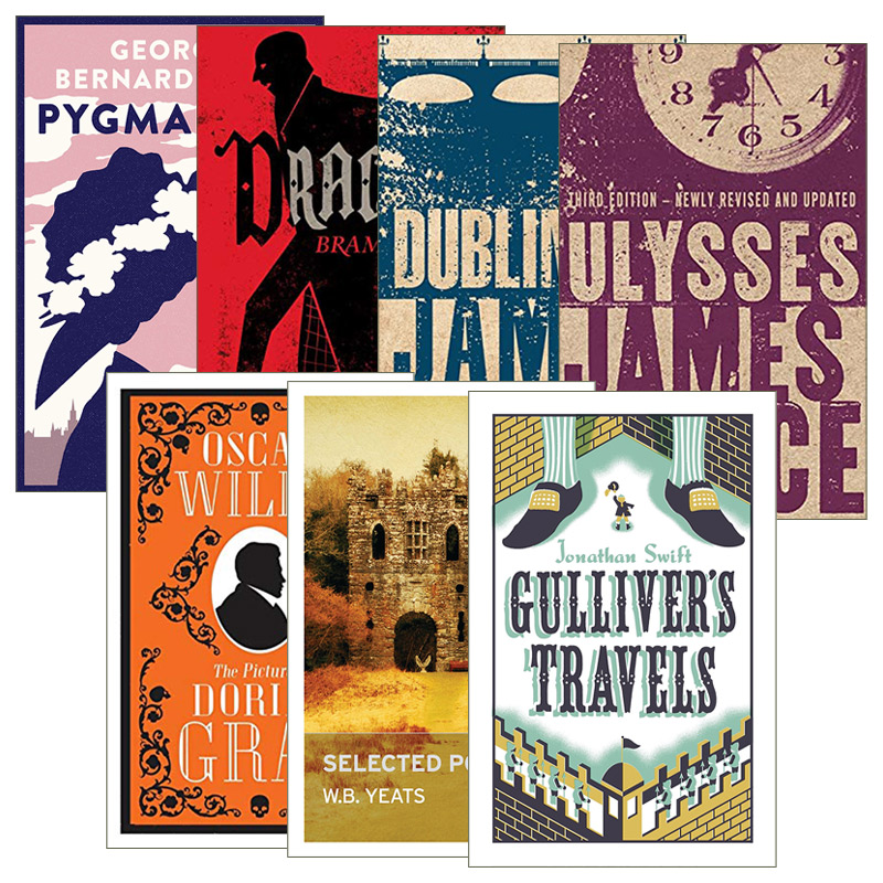 英文原版 Alma Classics 爱尔兰经典文学精选 7册 经典文学 格列佛游记 吸血鬼德古拉 道雷格林的画像 茶花女 英文版 进口英语书籍