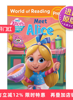 英文原版 World of Reading Alice's Wonderland Bakery 迪士尼阅读世界 爱丽丝漫游奇境 遇见爱丽丝 分级读物 英文版 进口书籍