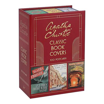 英文原版 Agatha Christie Classic Book Covers 阿加莎经典封面100张明信片 英文版 进口英语原版书籍