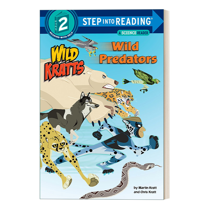 英文原版 Step into Reading 2 - Wild Predators Wild Kratts 动物兄弟 野外食肉动物 英文版 进口英语原版书籍