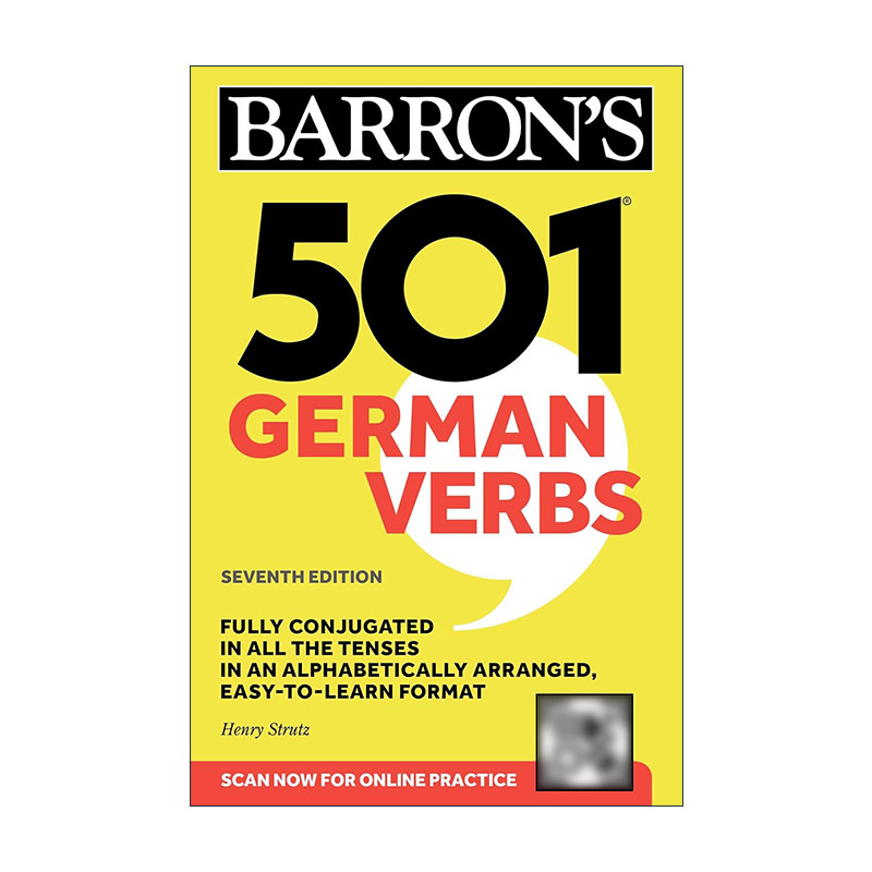 原版 501 German Verbs 501个德语动词 第7版 进口原版书籍