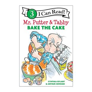 3分级阅读 the Bake 英文原版 普特先生和虎斑猫烤蛋糕 Level 英文版 Read Tabby Can 书籍 进口英语原版 Cake Mr.Putter