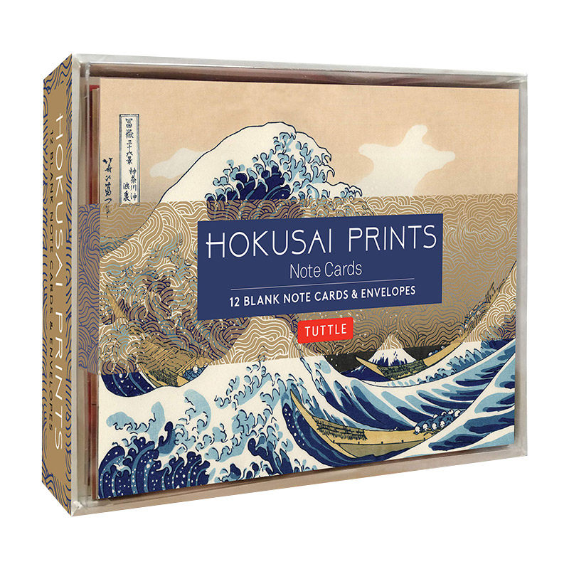 英文原版 Hokusai Prints Note Cards 葛饰北斋作品卡片 12张卡片和信封 英文版 进口英语原版书籍