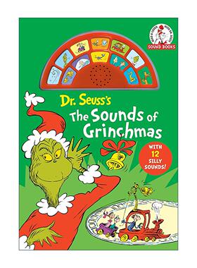 英文原版 Dr. Seuss's The Sounds of Grinchmas with 12 Silly Sounds 苏斯博士 圣诞怪杰之声与其他声音 进口英语原版书籍