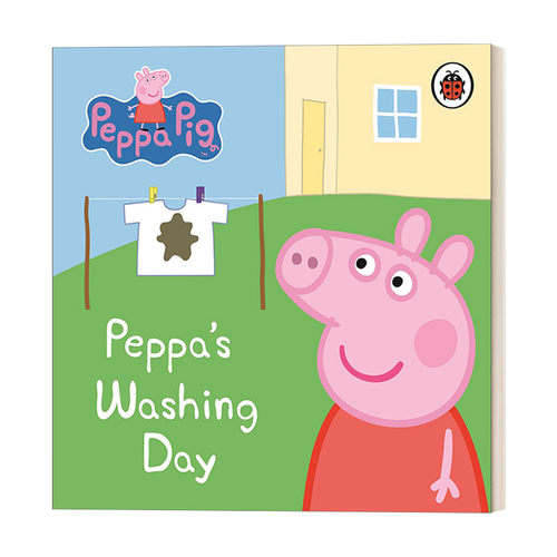 英文原版 Peppa Pig: Peppa's Washing Day: My First Storybook 小猪佩奇的洗衣日 我的第一本故事书 纸板书 英文版 进口英语原版