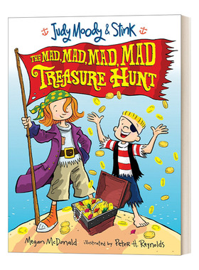 英文原版 Judy Moody and Stink The Mad  Mad  Mad  Mad Treasure Hunt 稀奇古怪小朱迪系列 疯狂寻宝 英文版 进口英语原版书籍