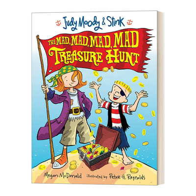 英文原版 Judy Moody and Stink The Mad  Mad  Mad  Mad Treasure Hunt 稀奇古怪小朱迪系列 疯狂寻宝 英文版 进口英语原版书籍