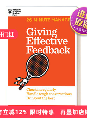 英文原版 Giving Effective Feedback HBR 20-Minute Manager Series 给予有效反馈 哈佛商业评论二十分钟管理丛书系列 英文版