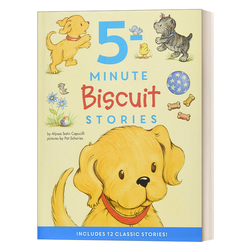 英文原版 5-Minute Biscuit Stories 小饼干狗12个故事精装合集 英文版 进口英语原版书籍