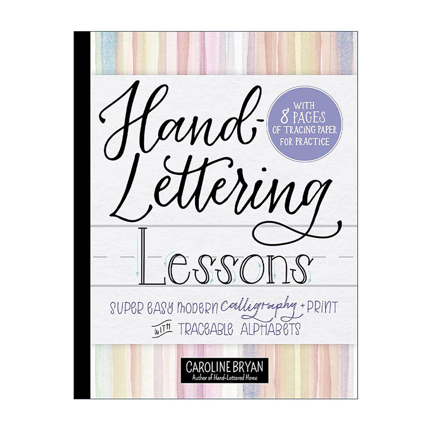 英文原版 Hand-Lettering Lessons 手写字体课 超简单现代英文书法 可直接描摹的字母表 英文版 进口英语原版书籍