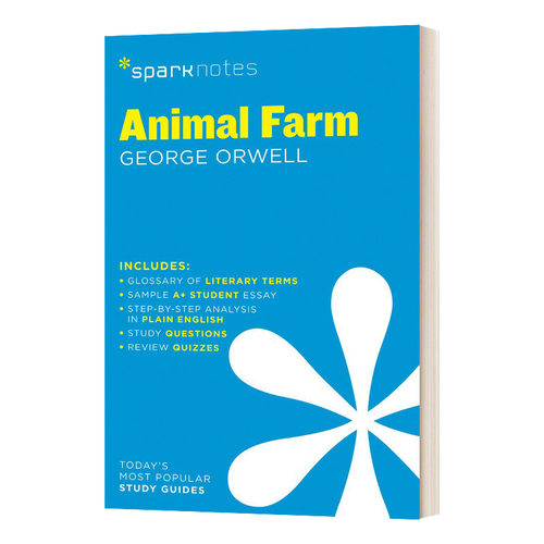 英文原版 Animal Farm SparkNotes Literature Guide 文学导读系列 动物农场 英文版 进口英语原版书籍