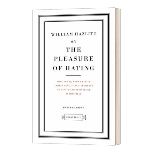 英文原版 On the Pleasure of Hating 威廉哈兹里特 论憎恨的乐趣 英文版 进口英语原版书籍