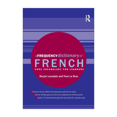 原版 A Frequency Dictionary of French 法语高频词典 核心词汇 进口原版书籍