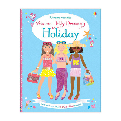 英文原版 Sticker Dolly Dressing: Holiday 多莉贴纸 假期 英文版 进口英语原版书籍