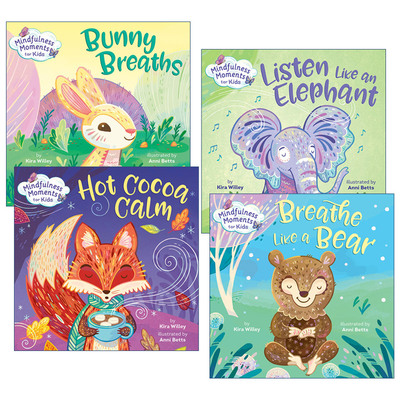 英文原版 Mindfulness Moments for Kids 儿童正念启蒙认知绘本 4册 纸板书 Anni Betts 英文版 进口英语原版书籍