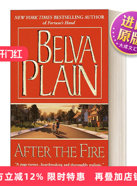 英文原版 After the Fire 劫后余生 女性悬疑小说 Belva Plain 简装 英文版 进口英语原版书籍