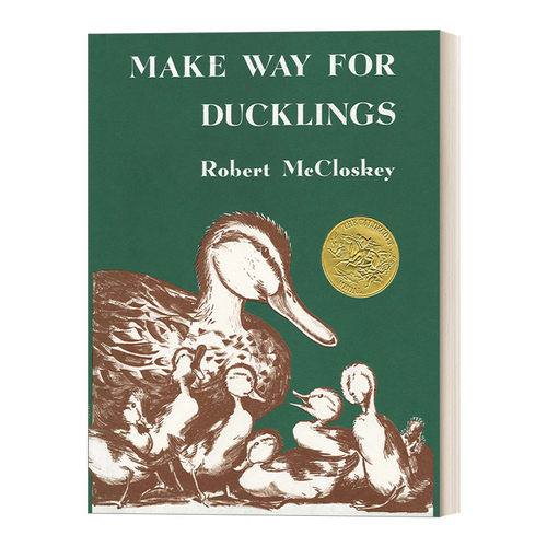 英文原版绘本 Make Way for Ducklings 让路给小鸭子 启发精选美国凯迪克大奖绘本 精装 Robert Mccloskey 英文版 进口英语书籍