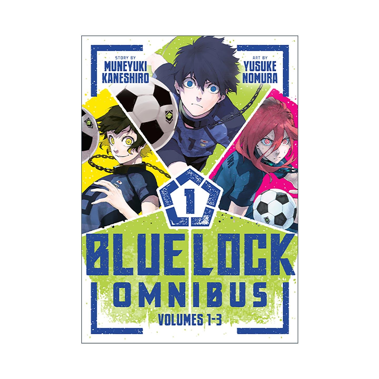 英文原版 Blue Lock Omnibus 1 蓝色监狱 精选集1 1-3卷合集 同名日本动漫 足球体育漫画 野村优介 英文版 进口英语原版书籍