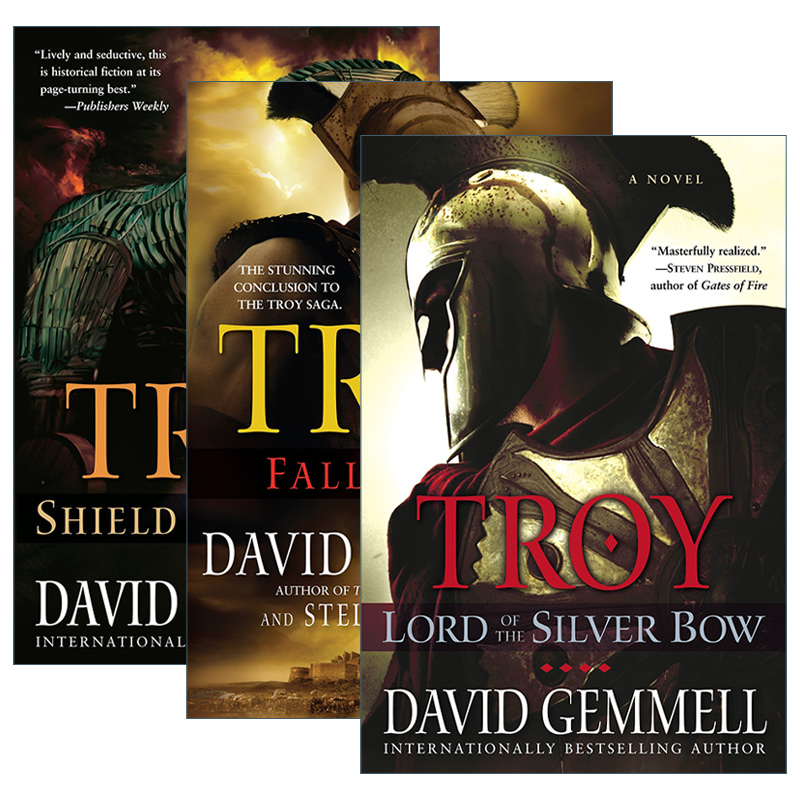 英文原版 The Troy Trilogy特洛伊三部曲 3册奇幻小说 David Gemmell英文版进口英语原版书籍